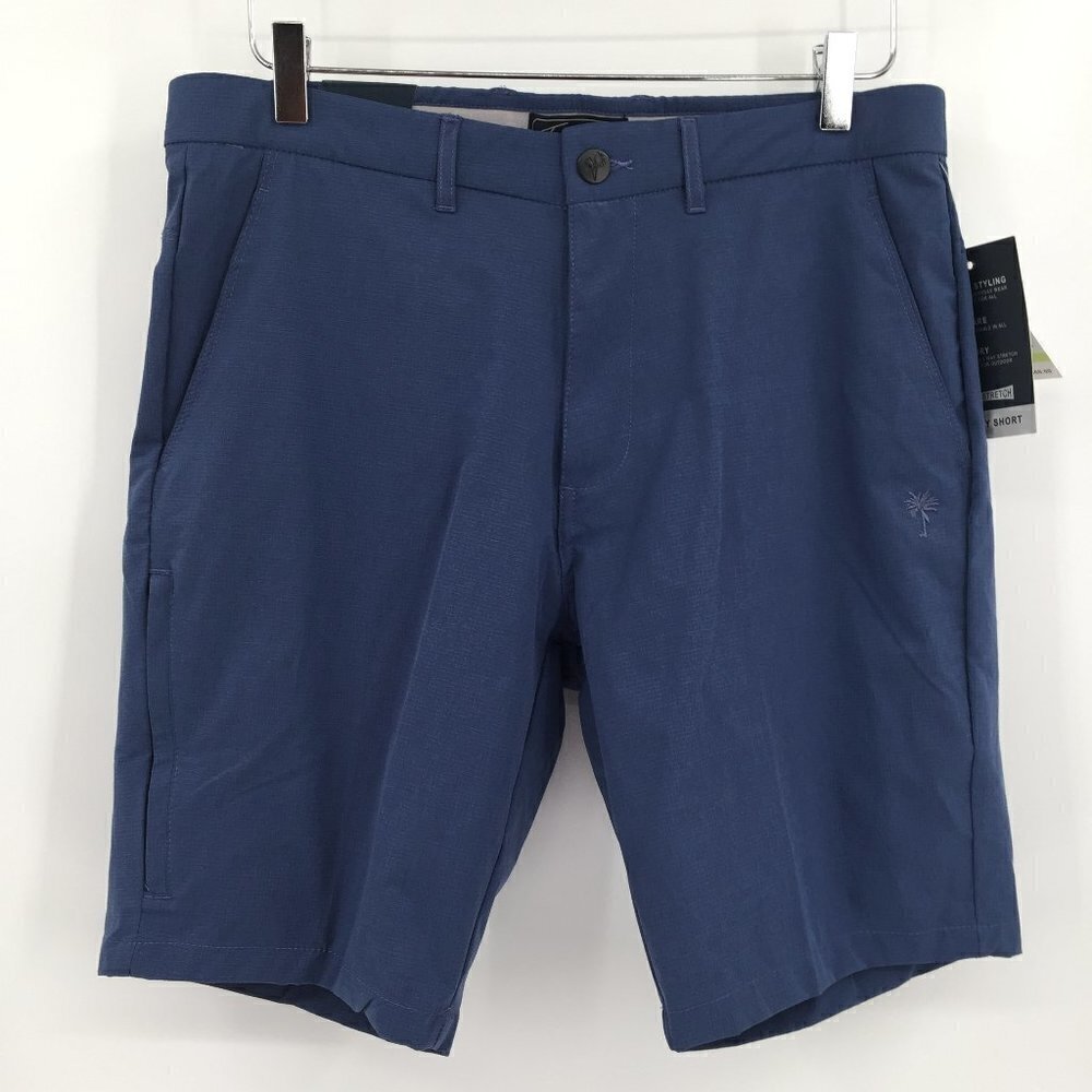 Trunks Surf & Swim Deep blue all day short 4 way stretch men new 30